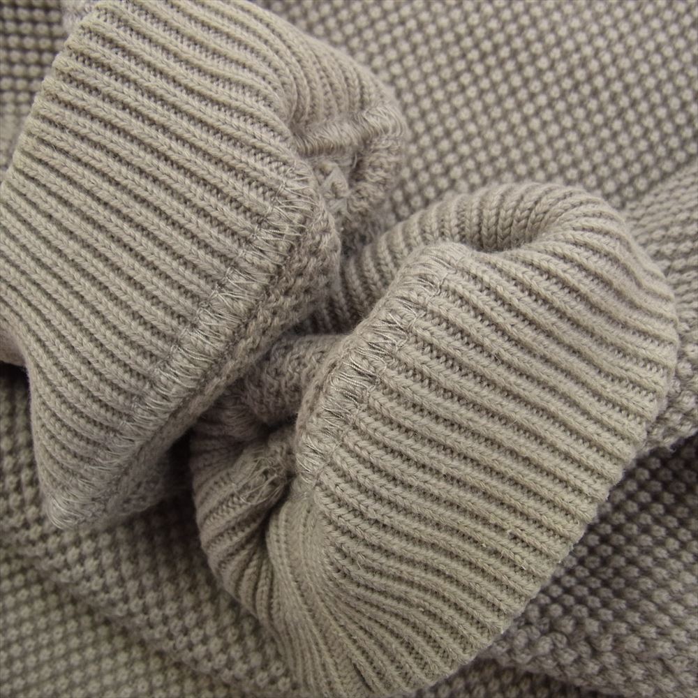 crepuscule クレプスキュール 1803-001 MOSS STITCH P/O モス ステッチ クルーネック ニット ベージュ ベージュ系 1【中古】
