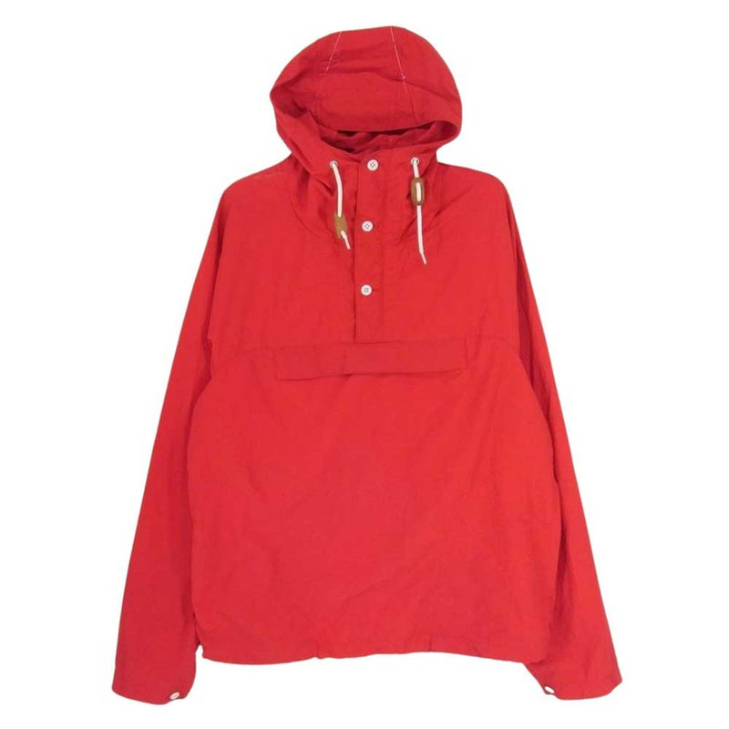 バテンウェア USA製 PACKABLE ANORAK パッカブル アノラック パーカー レッド系 S【中古】