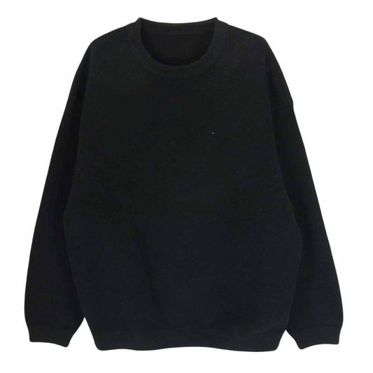 crepuscule クレプスキュール 1803-001 MOSS STITCH P/O モス ステッチ クルーネック ニット ブラック系 1【中古】