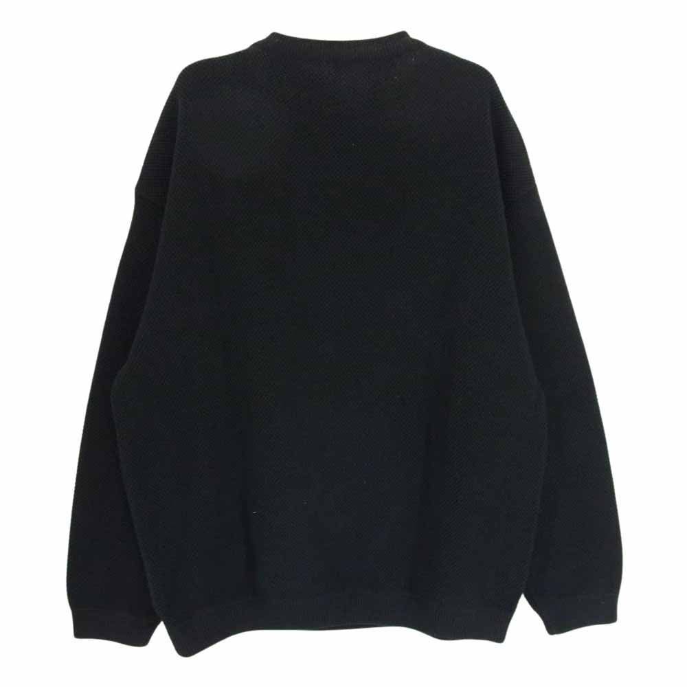 crepuscule クレプスキュール 1803-001 MOSS STITCH P/O モス ステッチ クルーネック ニット ブラック系 1【中古】