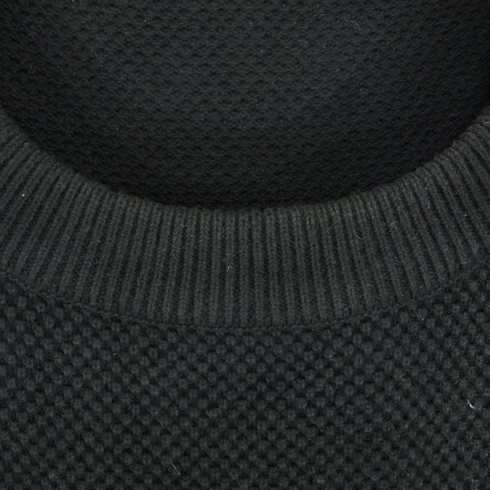 crepuscule クレプスキュール 1803-001 MOSS STITCH P/O モス ステッチ クルーネック ニット ブラック系 1【中古】
