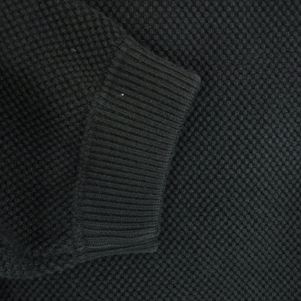 crepuscule クレプスキュール 1803-001 MOSS STITCH P/O モス ステッチ クルーネック ニット ブラック系 1【中古】