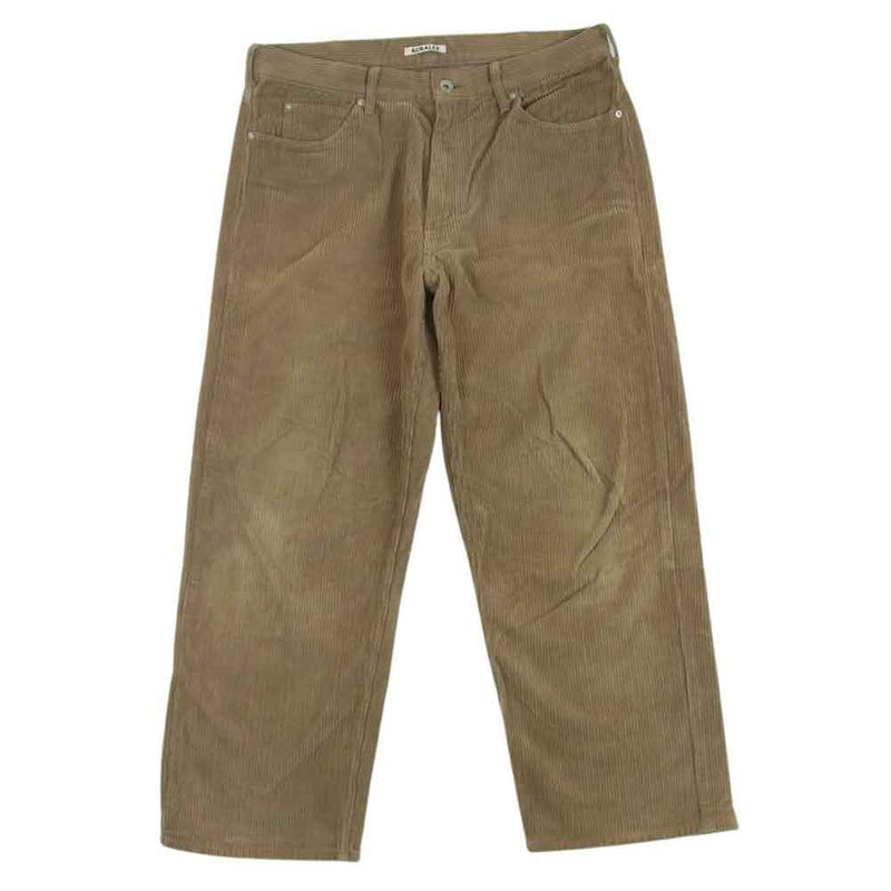 AURALEE オーラリー A9AP03FN WASHED CORDUROY 5P PANTS ウォッシュド コーデュロイ パンツ ライトブラウン系 4【中古】