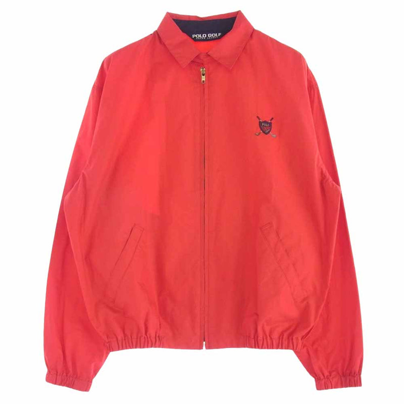 POLO RALPH LAUREN ポロ・ラルフローレン ロゴエンブロイダリー スイングトップ スウィングトップ フルジップ ジャケット レッド系 M【中古】