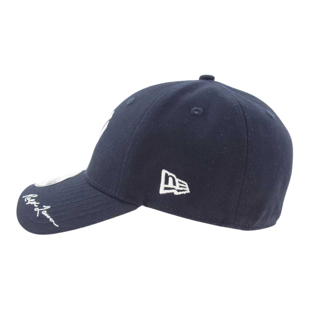 POLO RALPH LAUREN ポロ・ラルフローレン NewEra 9THIRTY Cooperstown ニューエラ クーパーズタウン ニューヨークヤンキース NY刺繍 キャップ ダークネイビー系【中古】