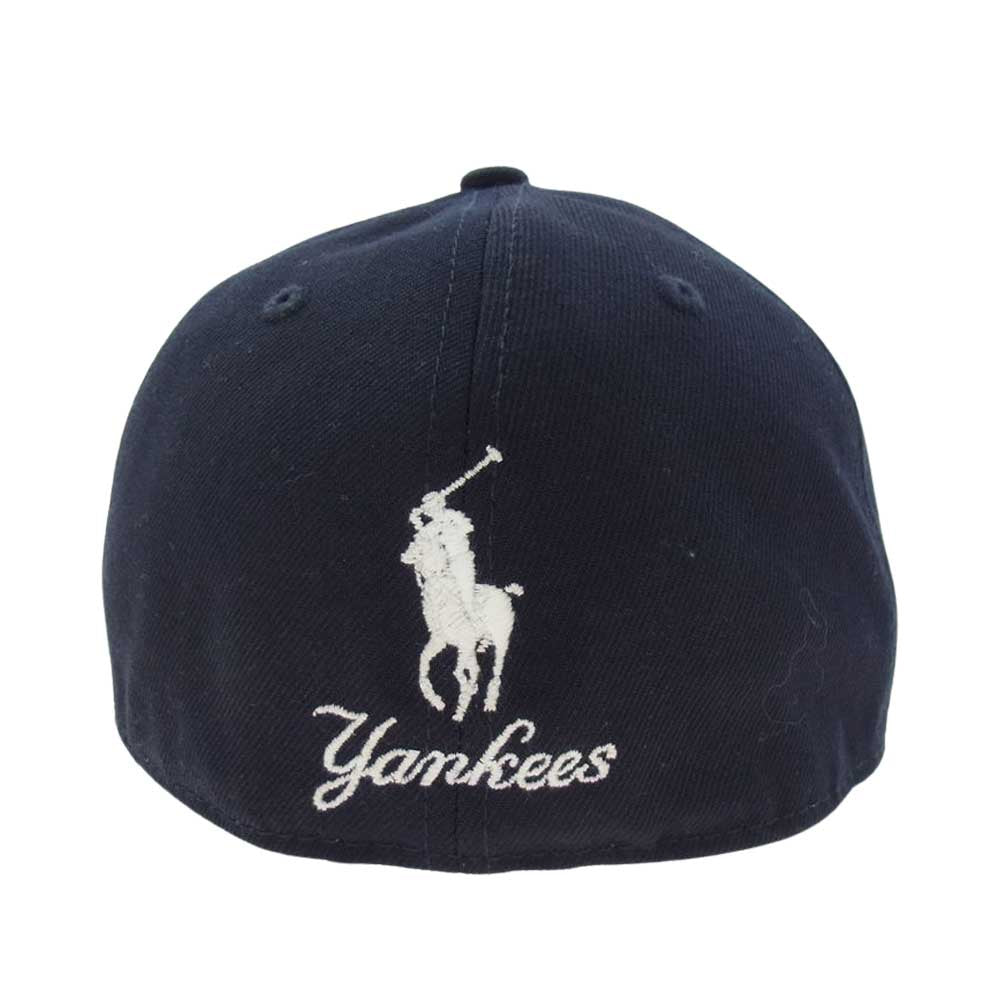 POLO RALPH LAUREN ポロ・ラルフローレン NewEra 9THIRTY Cooperstown ニューエラ クーパーズタウン ニューヨークヤンキース NY刺繍 キャップ ダークネイビー系【中古】