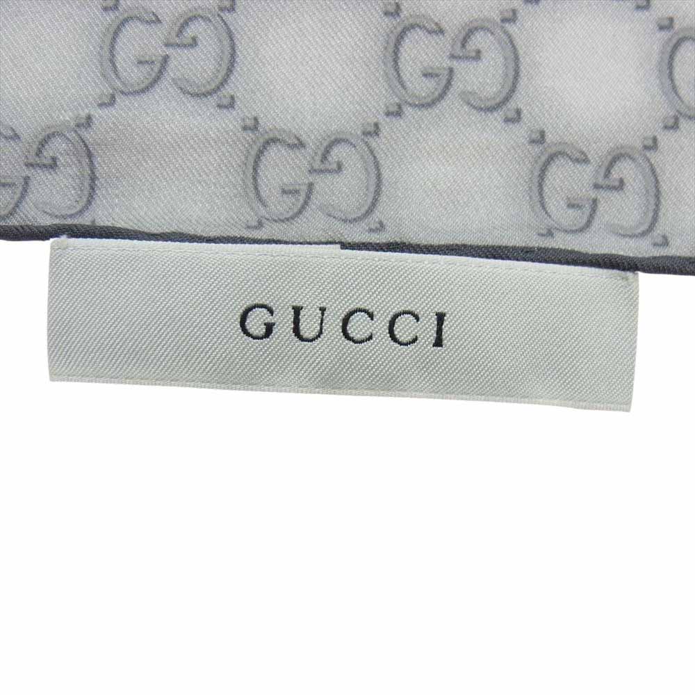 GUCCI グッチ シルク100％ GG柄 バッグ アクセサリー スカーフ【中古】