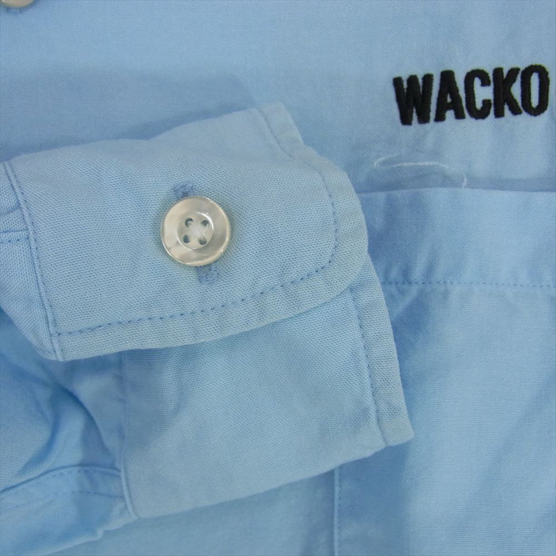 WACKO MARIA ワコマリア 24SSE-WMS-OC03 50'S SHIRT L/S TYPE 2 BLUE ロングスリーブ 長袖 シャツ ブルー系 S【中古】