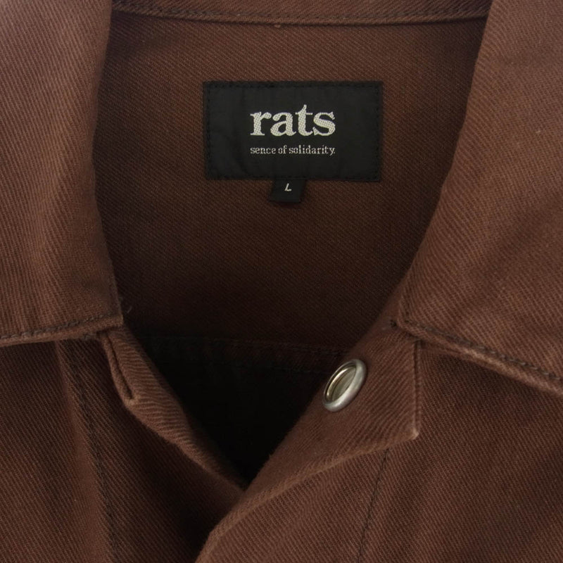 RATS ラッツ THIRD TYPE JKT 3rd タイプ デニム ジャケット ブラウン ブラウン系 L【中古】