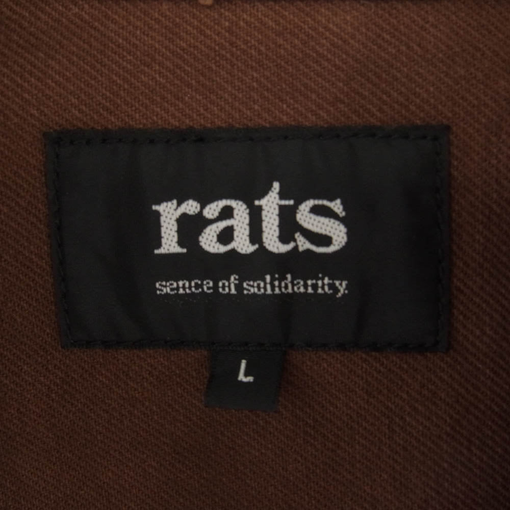 RATS ラッツ THIRD TYPE JKT 3rd タイプ デニム ジャケット ブラウン ブラウン系 L【中古】