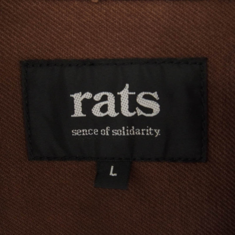 RATS ラッツ THIRD TYPE JKT 3rd タイプ デニム ジャケット ブラウン ブラウン系 L【中古】