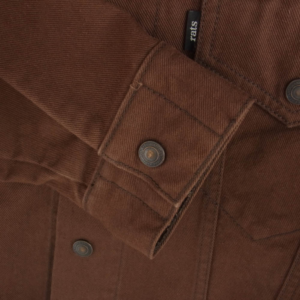 RATS ラッツ THIRD TYPE JKT 3rd タイプ デニム ジャケット ブラウン ブラウン系 L【中古】