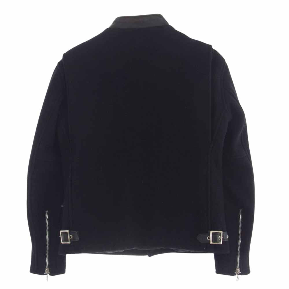 schott ショット × CRIMIE クライミー ウール レザー切替 シングル