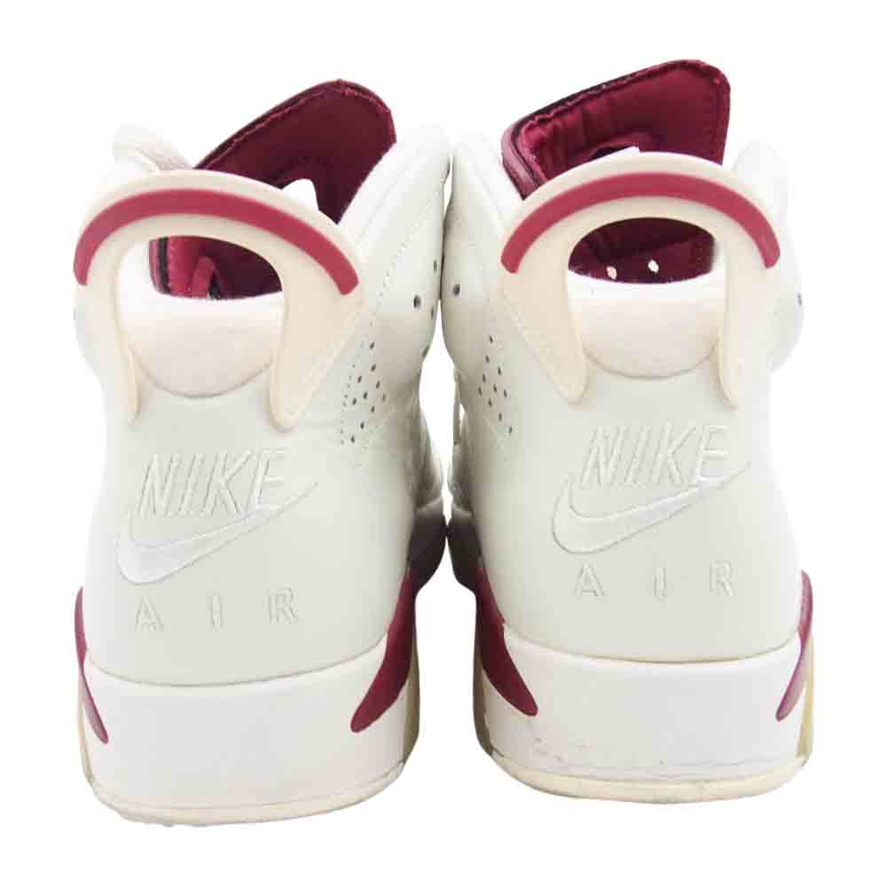 NIKE ナイキ 384664-116 Air Jordan 6 Retro Maroon エアジョーダン6 レトロ マルーン ハイカット スニーカー ホワイト系 27.5cm【中古】