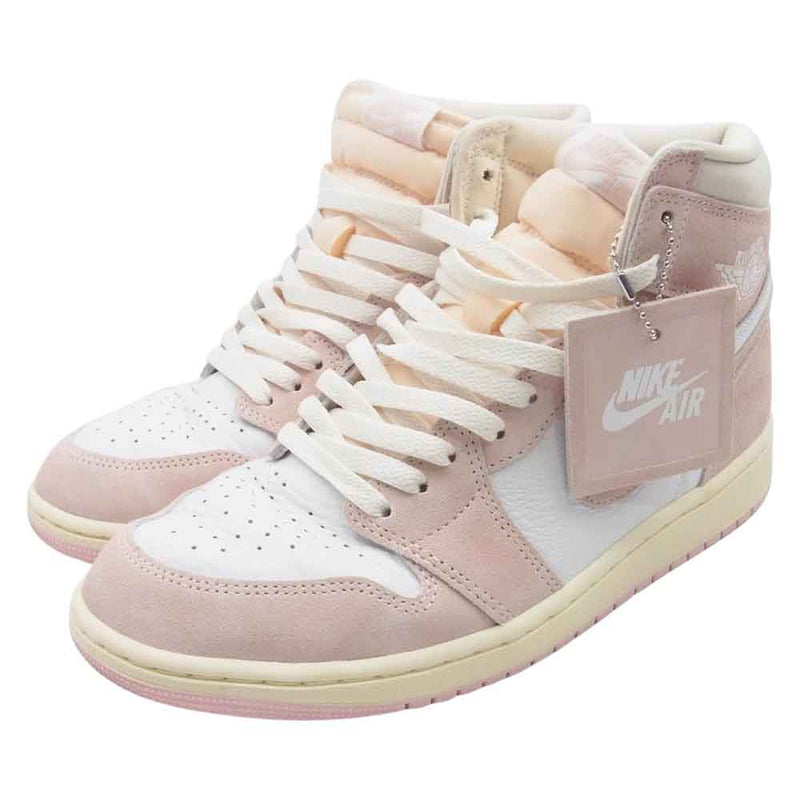 NIKE ナイキ FD2596-600 Women's Air Jordan 1 Retro High OG Washed Pink ウィメンズ エアジョーダン1 レトロ ハイ OG ウォッシュドピンク スニーカー ピンク系 ホワイト系 27.5cm【中古】