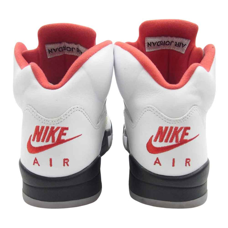 NIKE ナイキ DA1911-102 Air Jordan 5 Retro Fire Red エアジョーダン5 レトロ ファイヤーレッド スニーカー ホワイト系 27cm【中古】