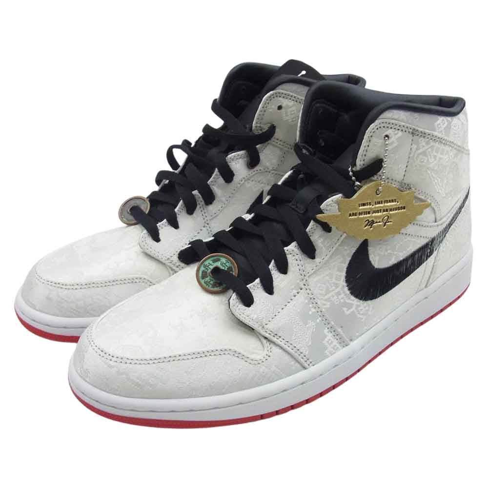 NIKE ナイキ CU2804-100 × CLOT Air Jordan 1 Mid SE Fearless エアジョーダン1 ミッド フィアレス スニーカー ホワイト系 29ｃｍ【極上美品】【中古】