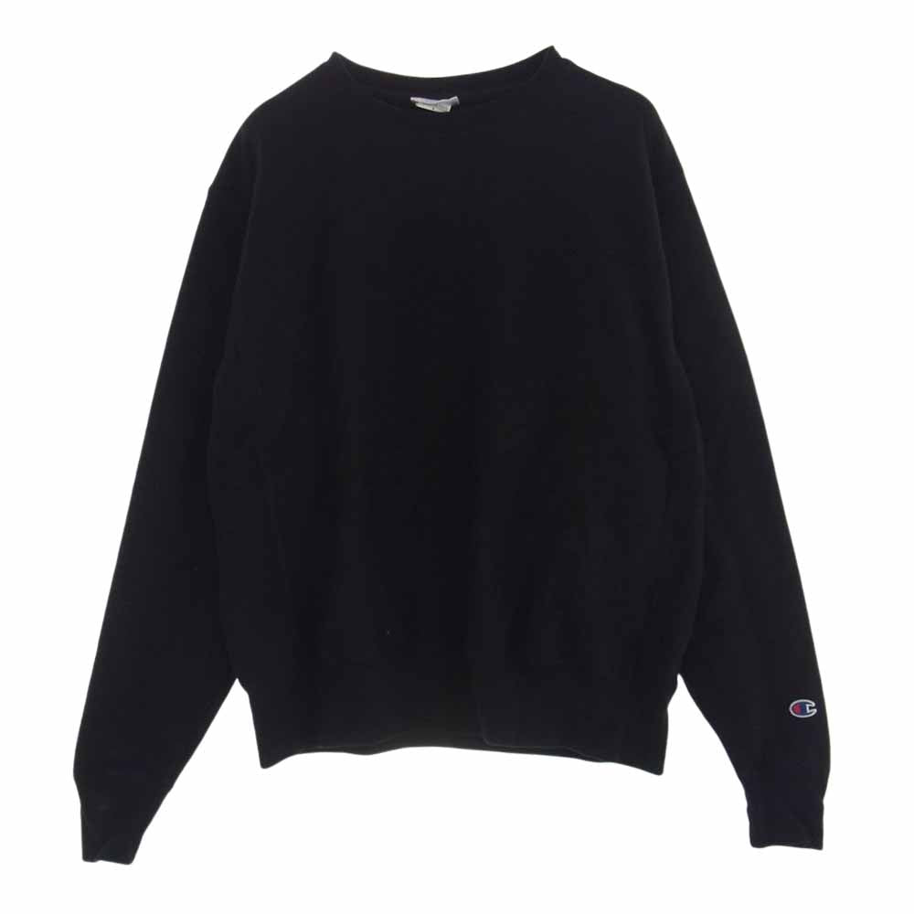Champion チャンピオン S149 #S149 単色青タグ リバースウィーブ クルーネック スウェット トレーナー ブラック系 M【中古】