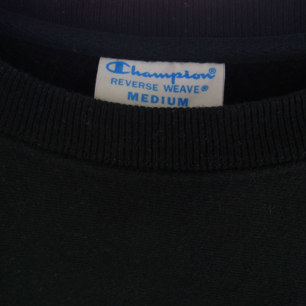 Champion チャンピオン S149 #S149 単色青タグ リバースウィーブ クルーネック スウェット トレーナー ブラック系 M【中古】