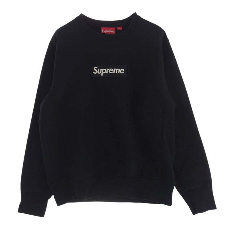 Supreme シュプリーム 18aw Box Logo Crewneck Sweatshirt ボックスロゴ クルーネック スウェット ブラック系 S【中古】