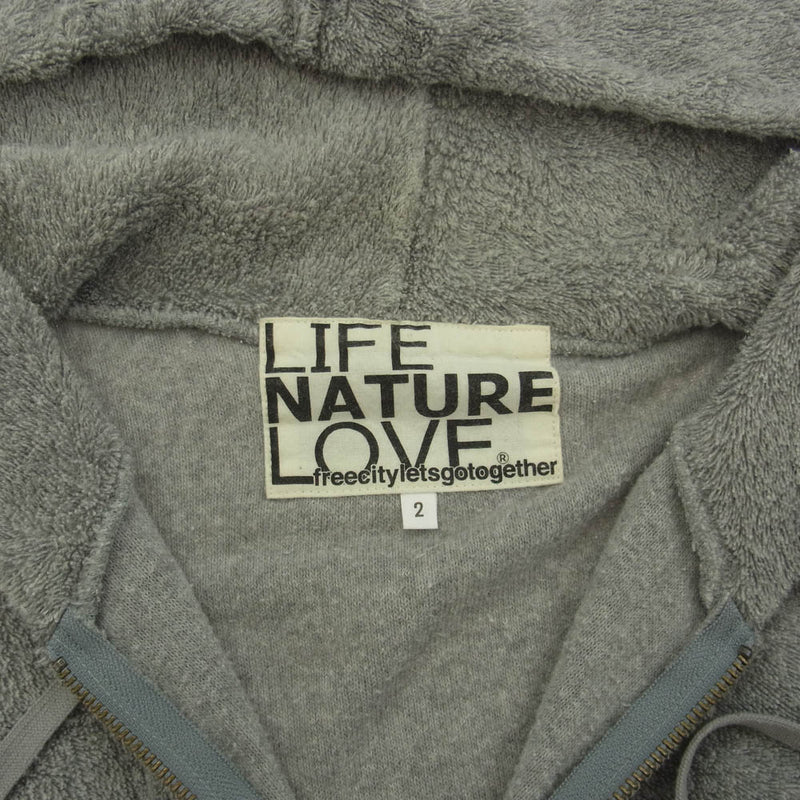 フリーシティ PILE FULL ZIP PARKA パイル ジップ パーカー グレー系 2【中古】