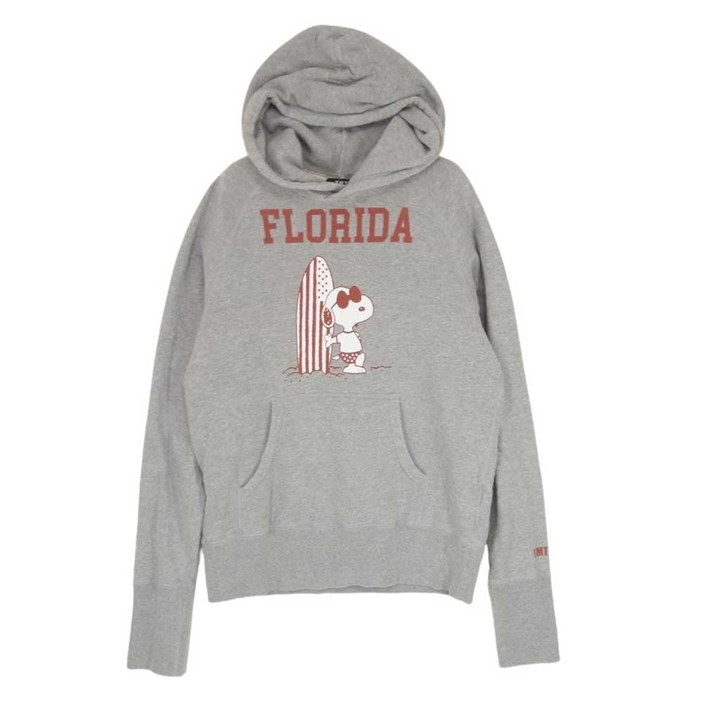 TMT ティーエムティー TSW-F18PN01 × PEANUTS VINTAGE FRENCH TERRY HOODIE スヌーピー パーカー グレー系 L【中古】