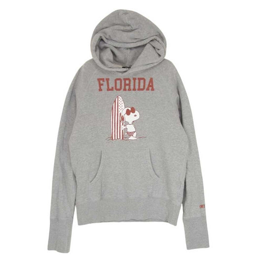 TMT ティーエムティー TSW-F18PN01 × PEANUTS VINTAGE FRENCH TERRY HOODIE スヌーピー パーカー グレー系 L【中古】