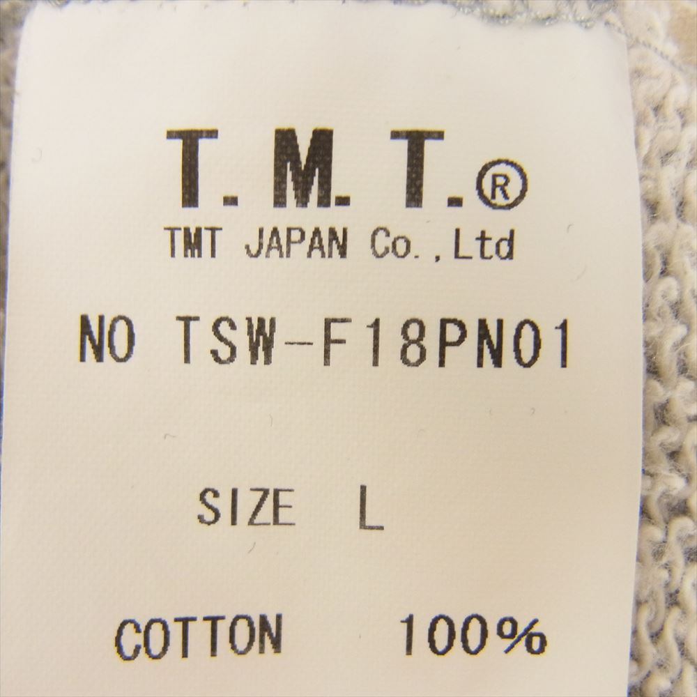 TMT ティーエムティー TSW-F18PN01 × PEANUTS VINTAGE FRENCH TERRY HOODIE スヌーピー パーカー グレー系 L【中古】