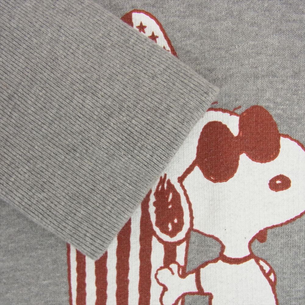 TMT ティーエムティー TSW-F18PN01 × PEANUTS VINTAGE FRENCH TERRY HOODIE スヌーピー パーカー グレー系 L【中古】