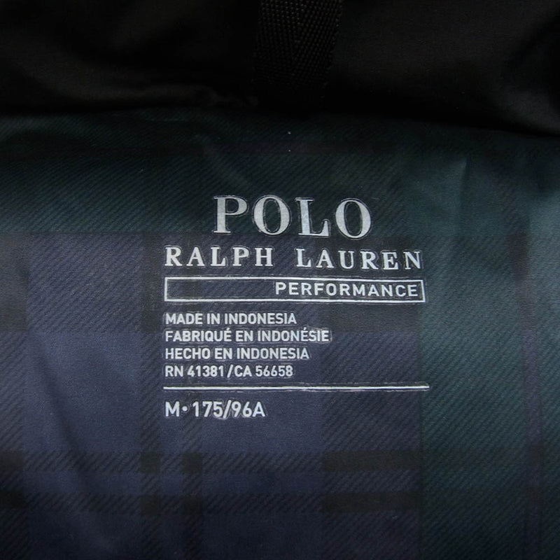 POLO RALPH LAUREN ポロ・ラルフローレン 710758733001 EL CAP DOWN JACKET ポニー刺繍 フード付き ダウン ジャケット ブラック系 M【中古】