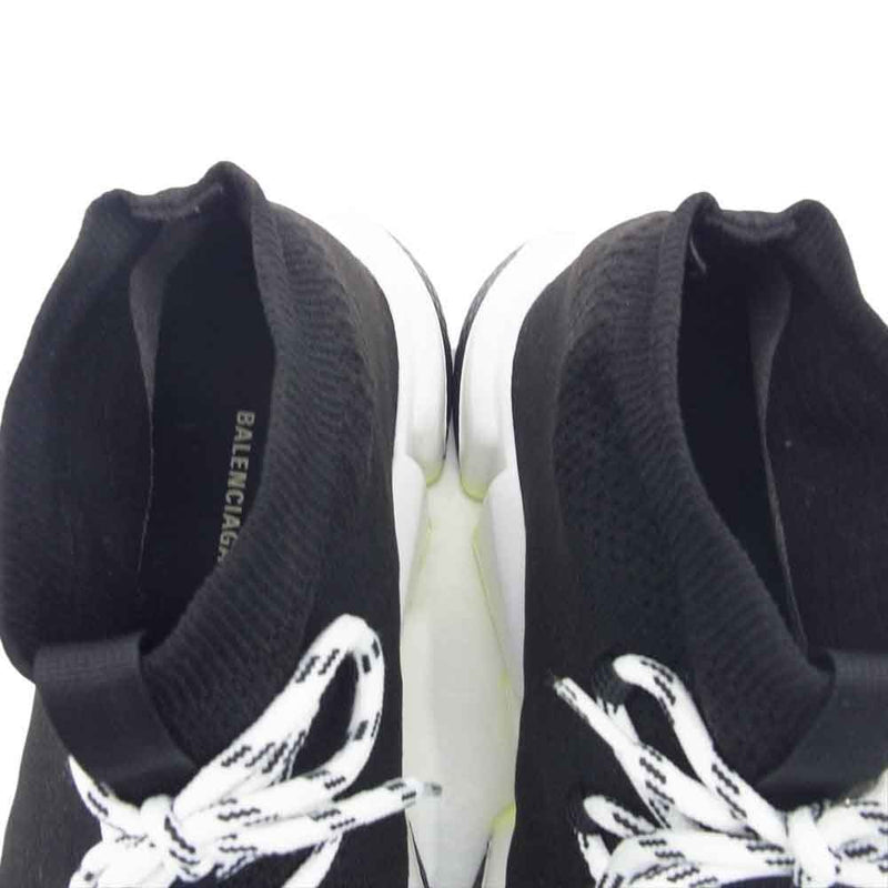 BALENCIAGA バレンシアガ 552382 W1HP0 Speed Lace Up Trainer スピード レース アップ トレーナー スニーカー ブラック系 27cm【中古】