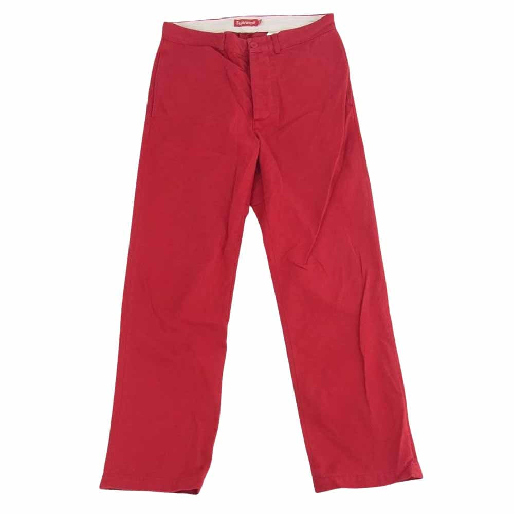 Supreme シュプリーム Work pants ワークパンツ チノパン レッド系 30【中古】