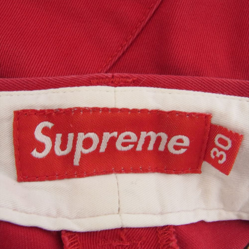 Supreme シュプリーム Work pants ワークパンツ チノパン レッド系 30【中古】