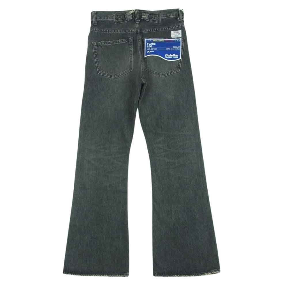 ダイリク 24SS D-14 MY HERO Flare Denim Pants ウォッシュヴィンテージダメージ加工 フレア デニム パンツ ジーンズ グレー系 27【美品】【中古】