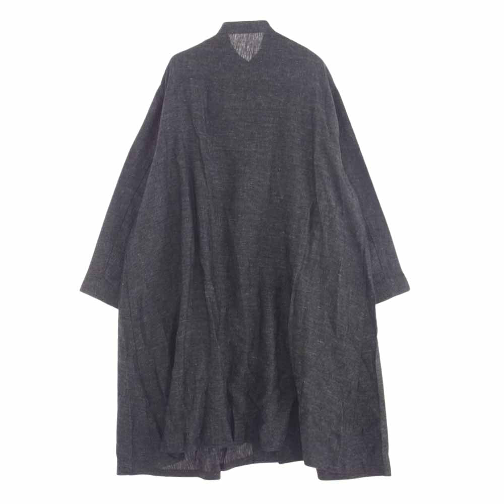 PORTER CLASSIC ポータークラシック 21SS PC-021-1512-11-2 BRESSON LINEN DOUBLE COAT ブレッソン リネン コート グレー系 2【美品】【中古】