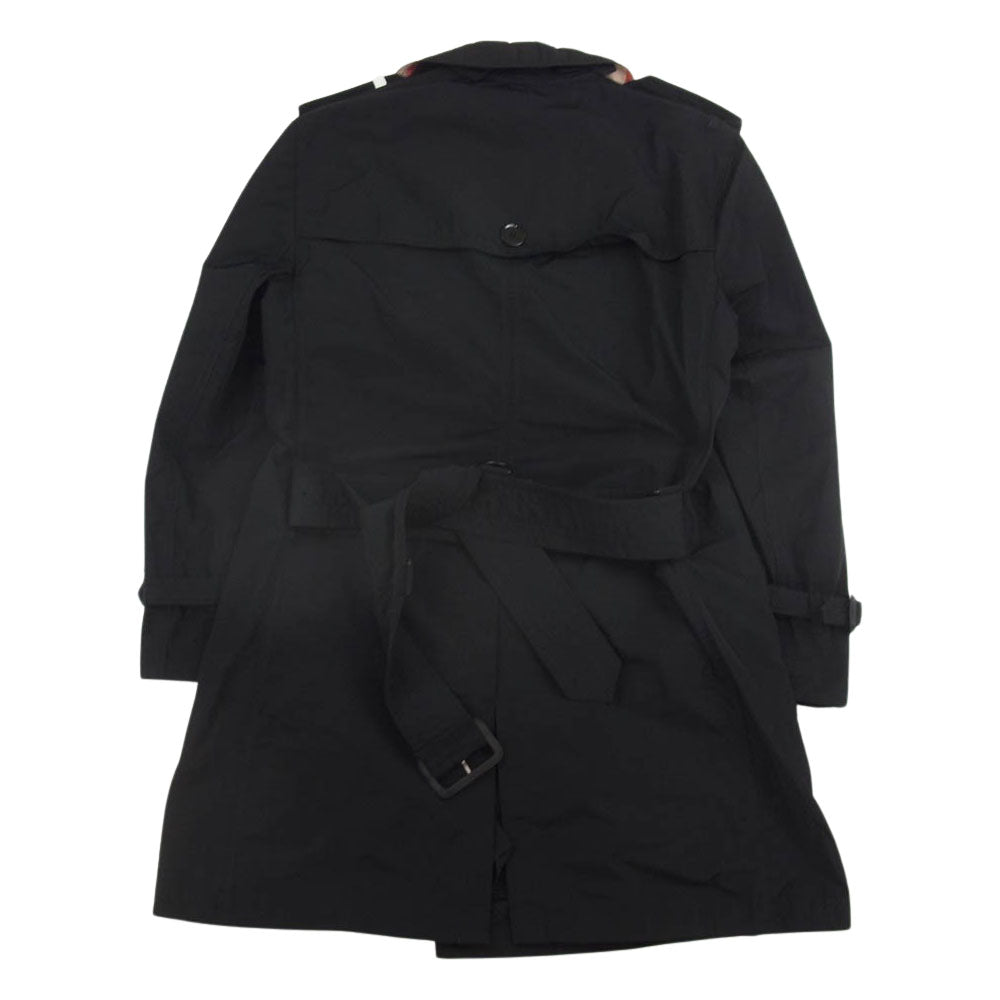 【美品】バーバリー BURBERRY BRIT 黒トレンチ ポリエステル S バーバリー BURBERRY BRIT 黒トレンチ ポリエステル S Fashion Jacket