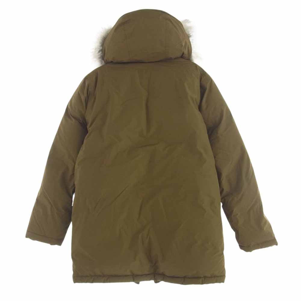 WOOLRICH ウールリッチ WJOU0069 WP LIGHT DOWN MIDDLE PARKA ウォーター プルー フライト ダウン ミドル パーカ ジャケット カーキ系 XS【美品】【中古】