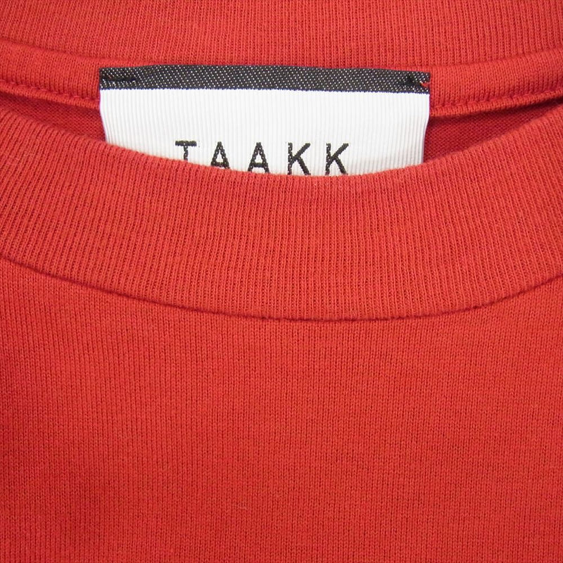 ターク 19AW TA19AW-JR031 スパンコール クルーネック Ｔシャツ レッド系 2【中古】