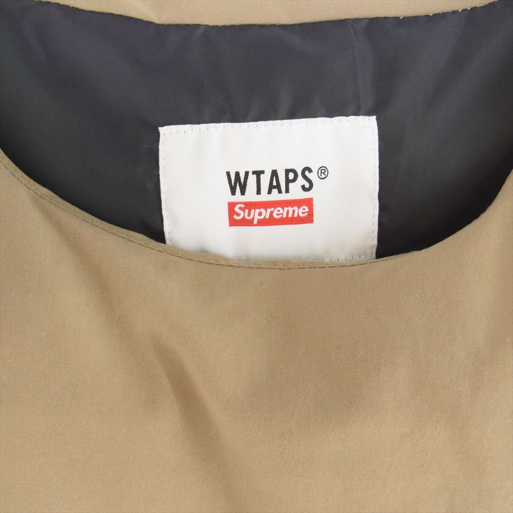 Supreme シュプリーム 21AW × WTAPS Tactical Down Vest  ダウン ベスト ベージュ系 M【中古】