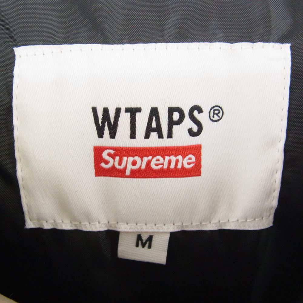 Supreme シュプリーム 21AW × WTAPS Tactical Down Vest  ダウン ベスト ベージュ系 M【中古】