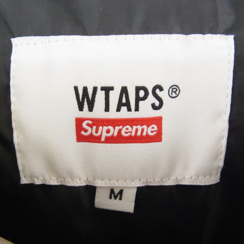 Supreme シュプリーム 21AW × WTAPS Tactical Down Vest  ダウン ベスト ベージュ系 M【中古】