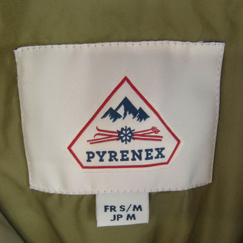 Pyrenex ピレネックス HUU009 グリフィンインターネショナル MUNIA ムニア ダウンコート ライトグレー M カーキ系 M【中古】