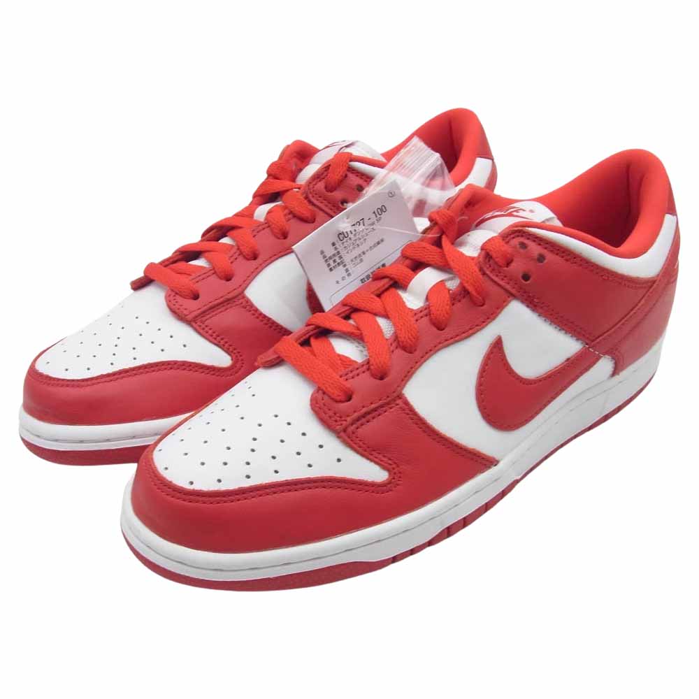 NIKE ナイキ CU1727-100 Dunk Low SP White and University Red ダンク ロー SP ホワイト アンド ユニバーシティレッド スニーカー レッド系 26.5cm【極上美品】【中古】