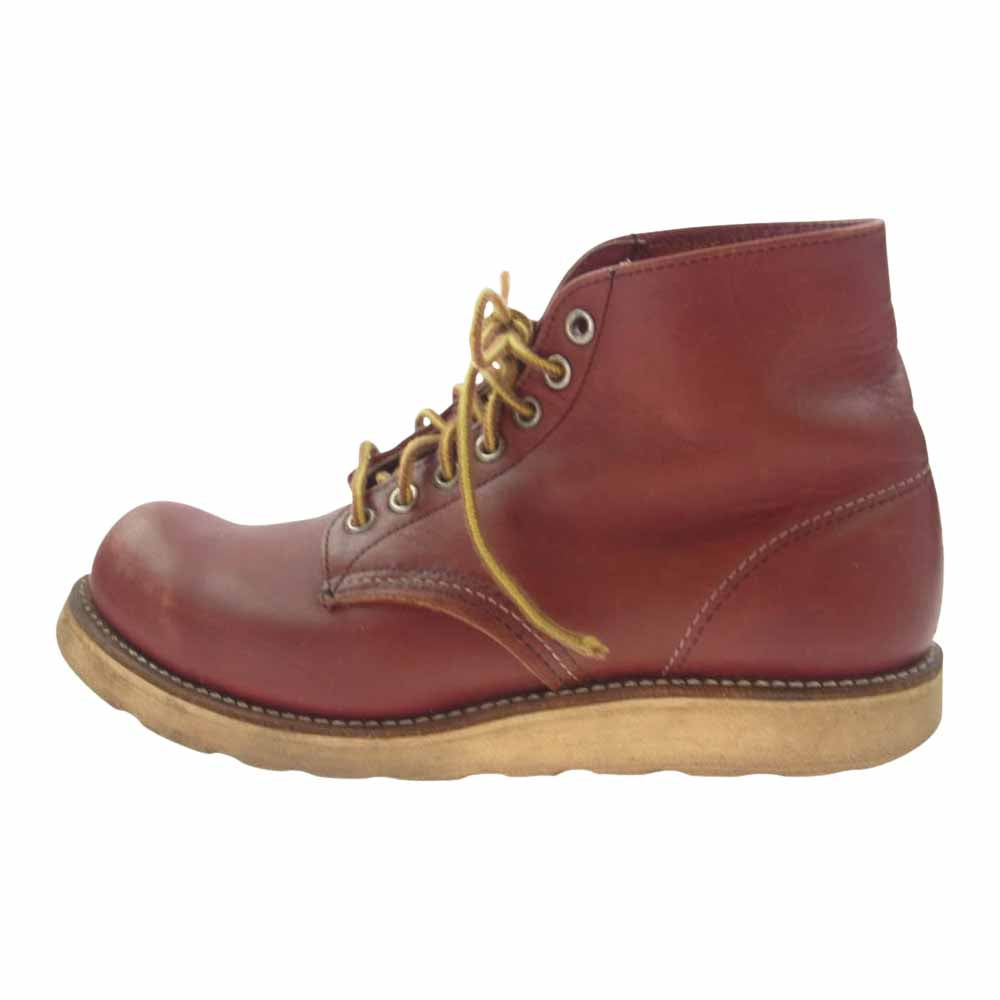 RED WING レッドウィング 8166 Irish Setter アイリッシュセッター 90s 半円犬タグ プレーントゥ ワーク ブーツ ブラウン系 US6.5【中古】