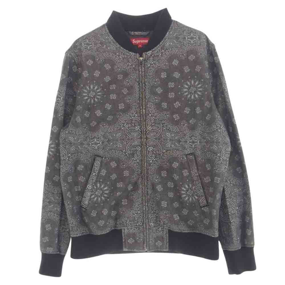 Supreme シュプリーム 13SS Denim Campus Jacket ペイズリー バンダナ柄 デニム ジャケット M【中古】