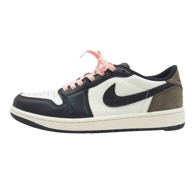 NIKE ナイキ 24AW CZ0790-102 Air Jordan 1 Retro Low OG Mocha エアジョーダン1 レトロ ロー OG モカ ローカット スニーカー ホワイト系 ブラック系【極上美品】【中古】