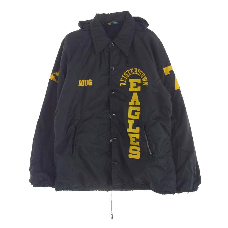 Champion チャンピオン ヴィンテージ 三角 ランタグ ナイロン コーチジャケット ブラック系【中古】