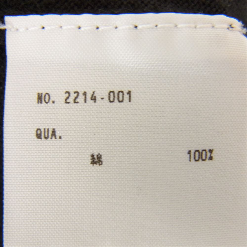 LAD MUSICIAN ラッドミュージシャン 2214-001 コットン カーディガン ブラック ブラック系 44【中古】