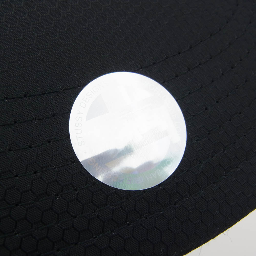 STUSSY ステューシー 刺繍 ロゴ CAP ナイロン キャップ ブラック系