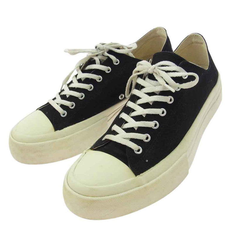 LAD MUSICIAN ラッドミュージシャン 2217-912 CANVAS SNEAKER キャンバス スニーカー ブラック ブラック系 44【中古】